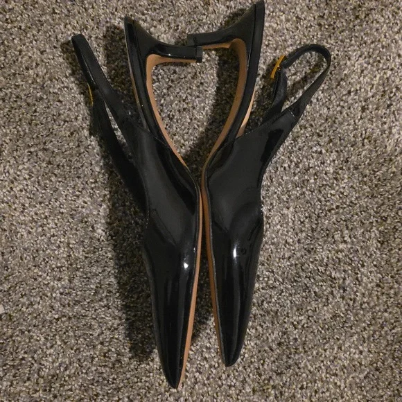 Pre-loved Franco Sarto Black Kitten Heels Sz 9.5 - Picture 2 of 6